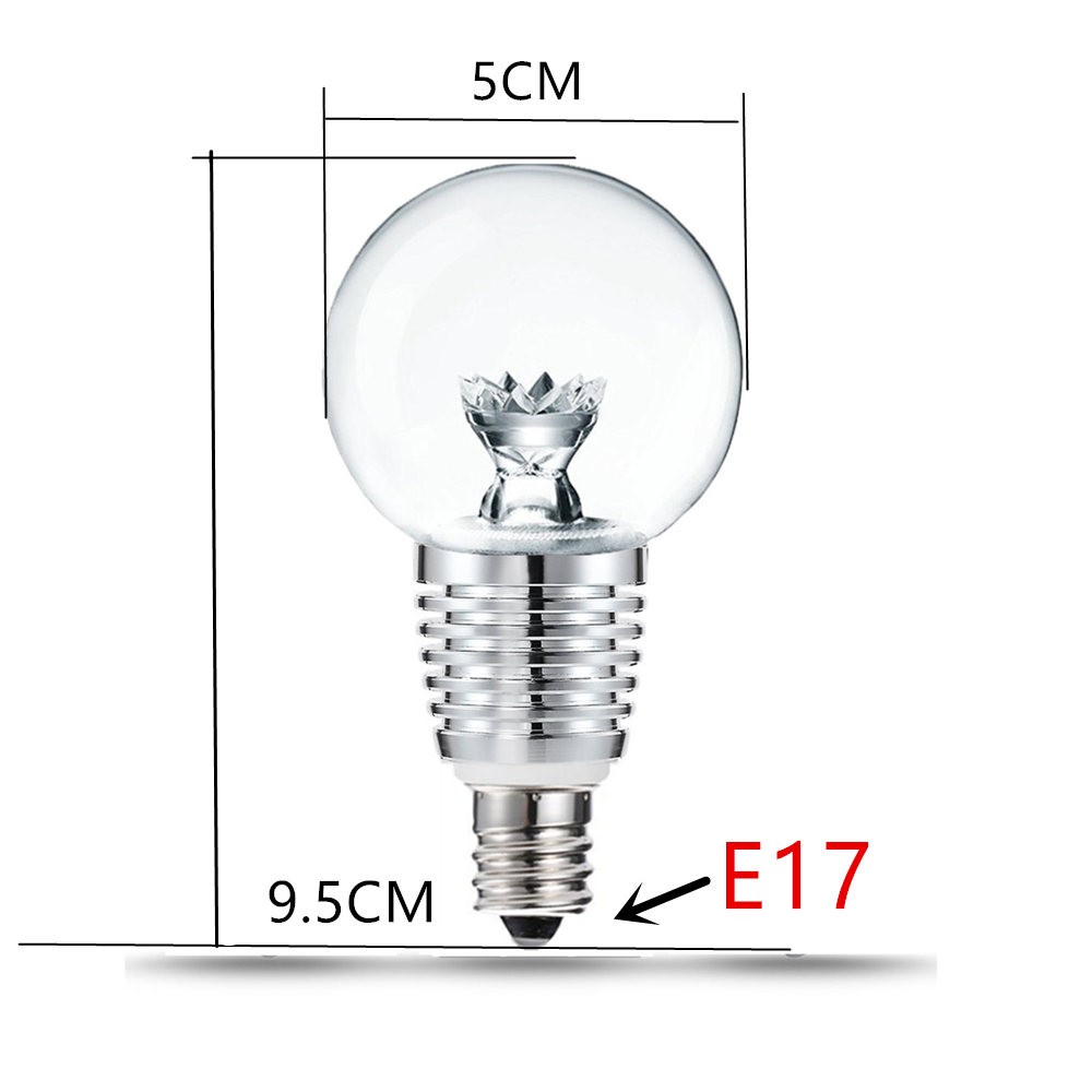 E17 ミニクリプトン球 3球セット インテリアと雑貨のお クリア 40w