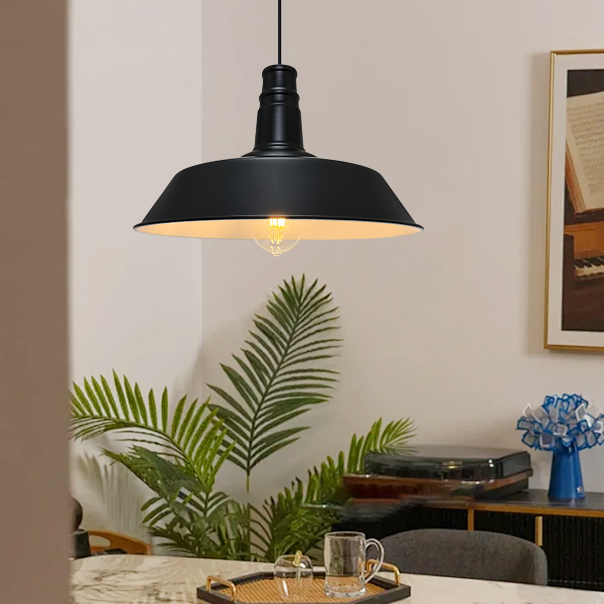 ペンダントライト 鍋蓋形 吊り下げ 北欧風 シンプル おしゃれ LED対応