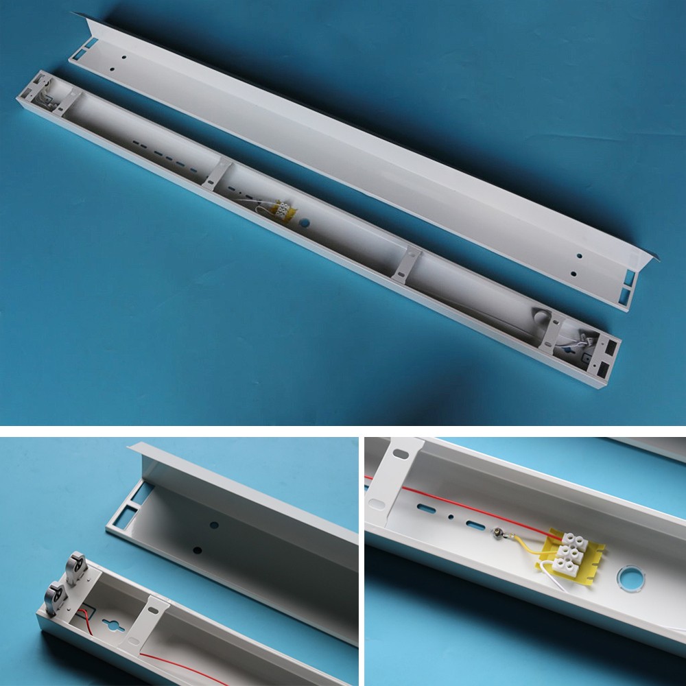 LED蛍光灯器具2灯式 反射笠70°タイプ LED蛍光灯付き 40w形LED蛍光灯