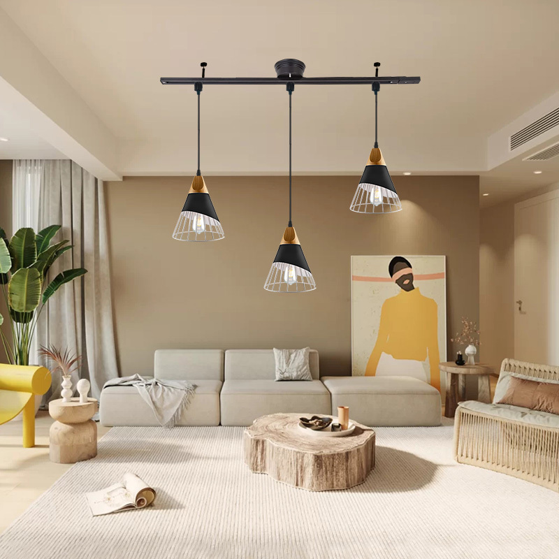 シーリングライト おしゃれ北欧3灯 配線ダクトレール用 ペンダント
