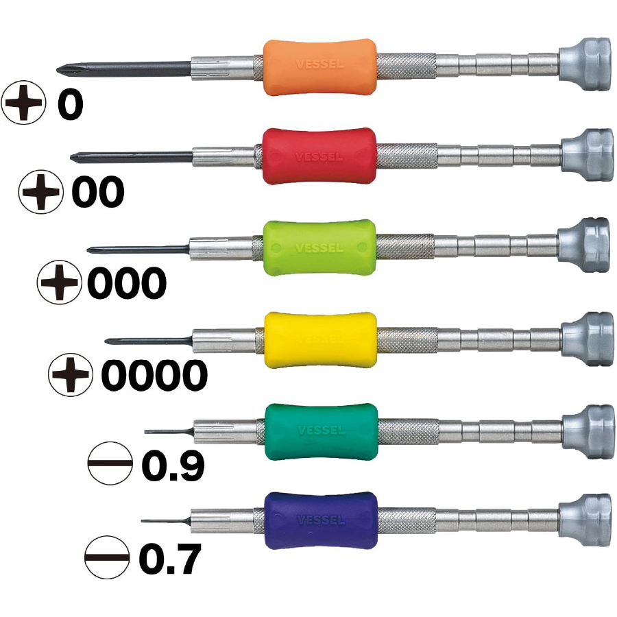 VESSEL（ベッセル） 精密ドライバー 6本組 TD-56S 電子機器 時計修理