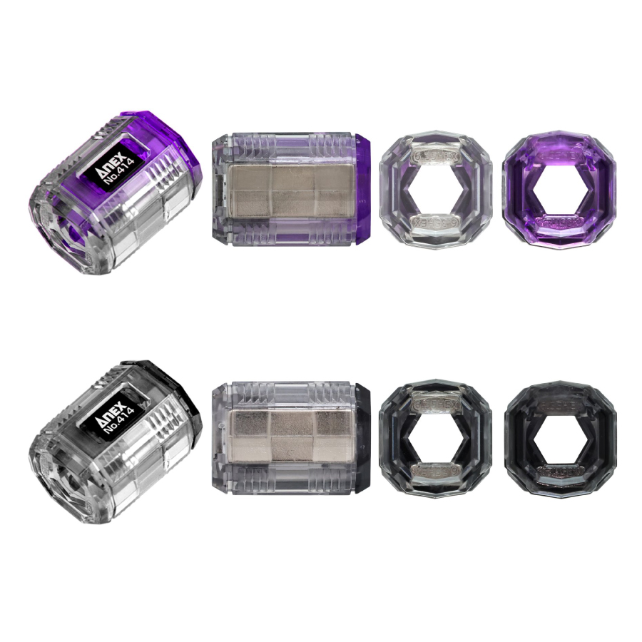 ANEX アネックス マグキャッチ MINI 2個組 黒 紫 マグネット 414