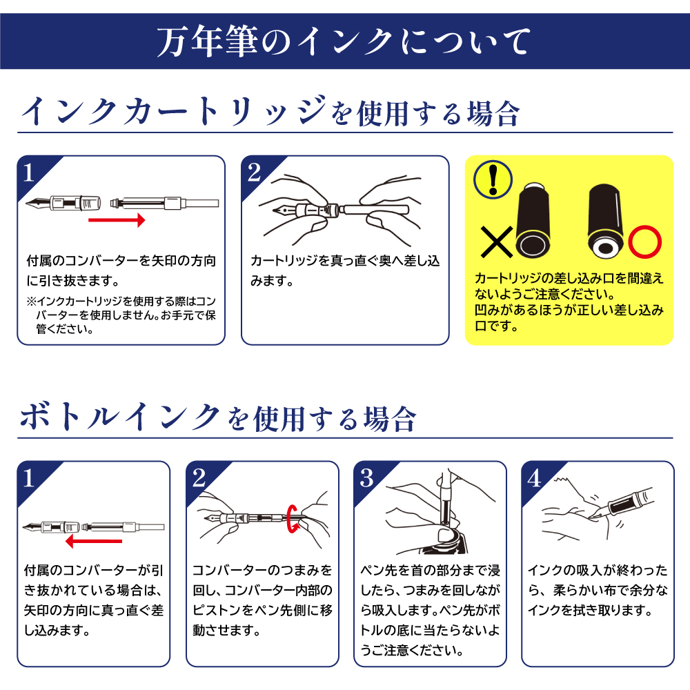 万年筆お手入れ