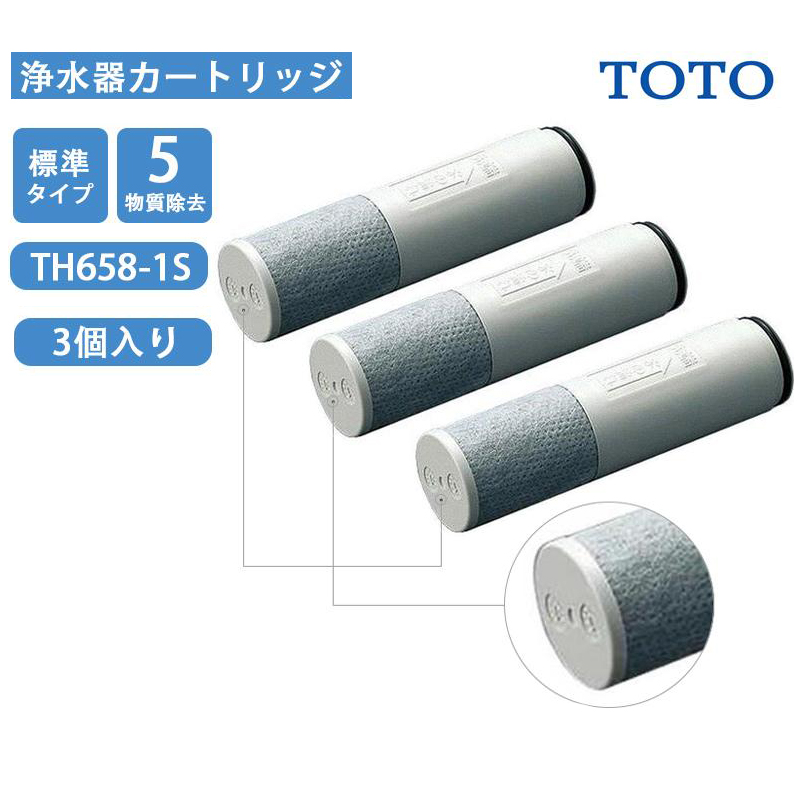 4年保証』 TOTO TH658-3 浄水器交換用カートリッジ 高性能タイプ