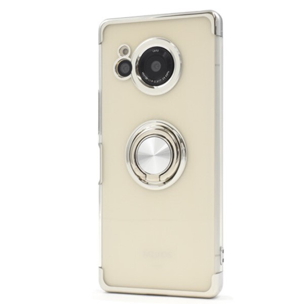 aquos r10 r9 r8 pro ケース リング クリア 耐衝撃 aquosr10