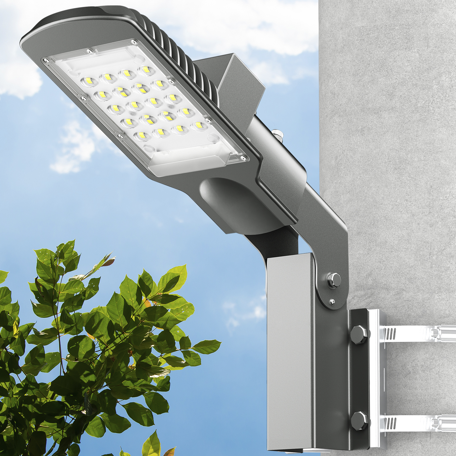 大光量.軽量化】200W/14500lm LED防犯灯 道路灯 街路灯 街灯 外灯 IP66 