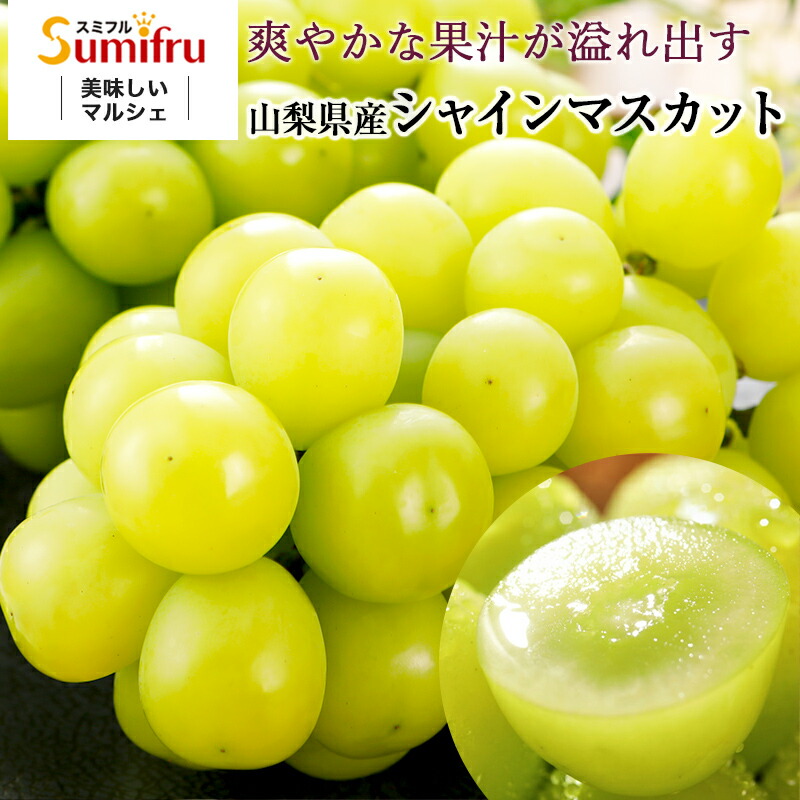 山梨県産 シャインマスカット 特選 約1.2kg(2房) 丸章青果 ぶどう 産地直送 ギフト プレゼント 山梨県 産地直送 果物 予約販売  8月下旬〜9月下旬発送 :marushoushine:バナナのスミフル!店 通販 