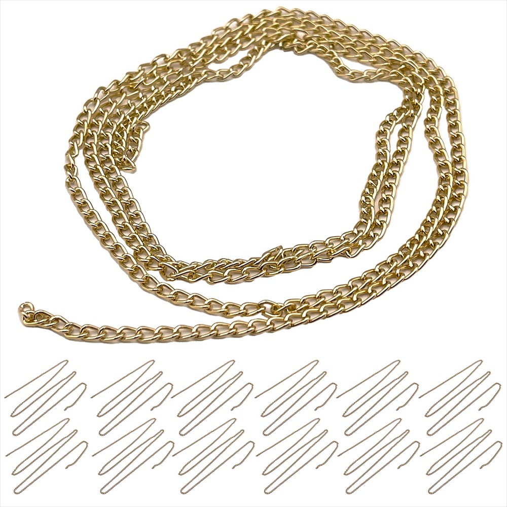 ハンドメイド チェーン パーツ ピアス シャンデリア 3mm 4mm 5mm SN