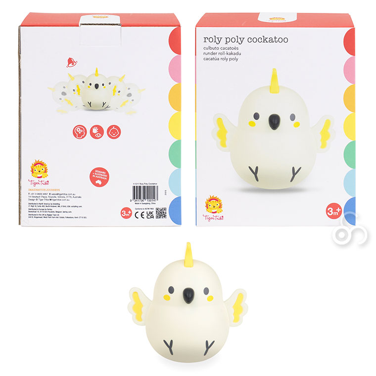 タイガートライブ Tiger Tribe おきあがりこぼし ころりんインコちゃん 1-1011 知育玩具 おもちゃ 知育 モンテッソーリ 出産祝い ベビー 赤ちゃん 1歳 