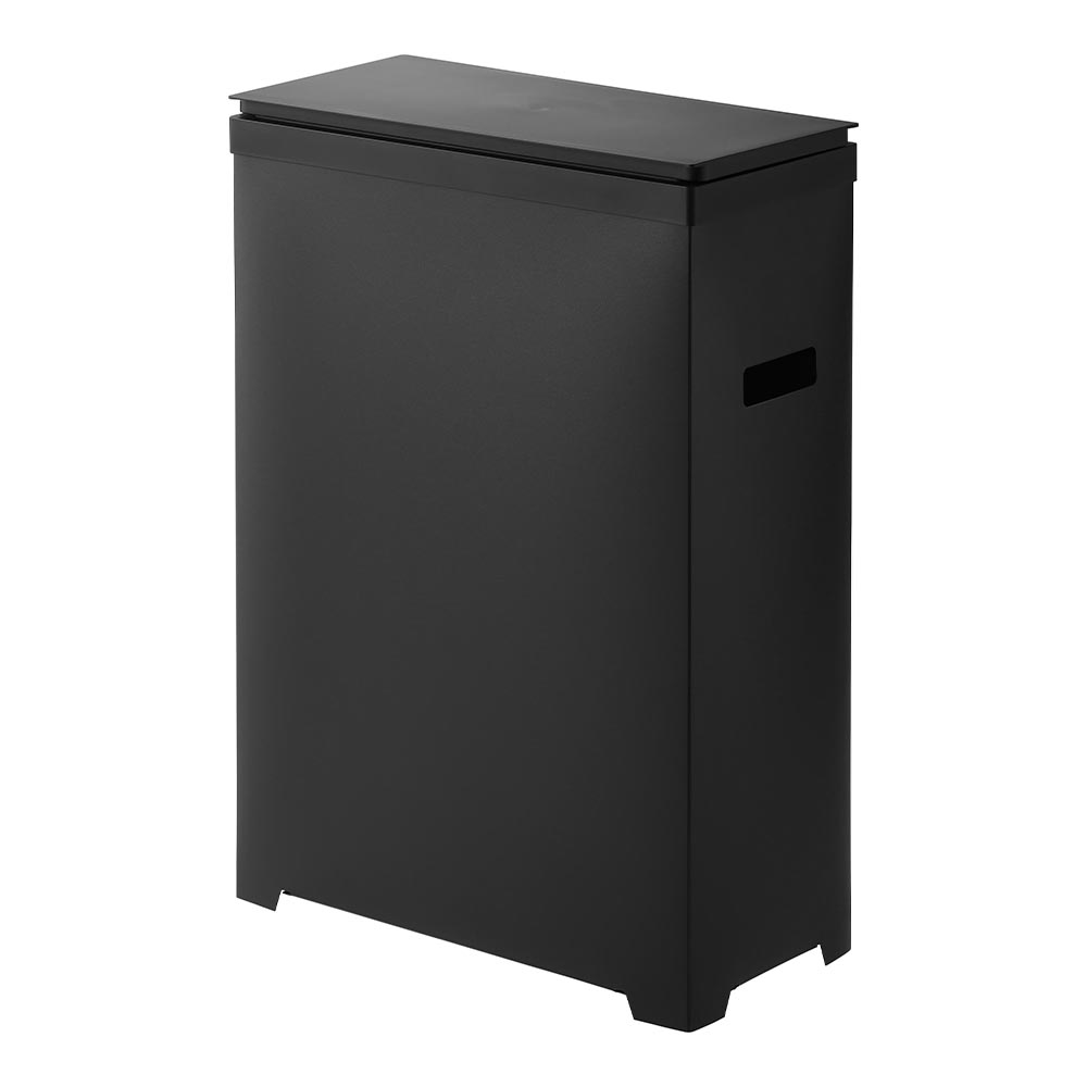 山崎実業 tower 山崎実業 スリム蓋付きゴミ箱 タワー 横開きタイプ ホワイト