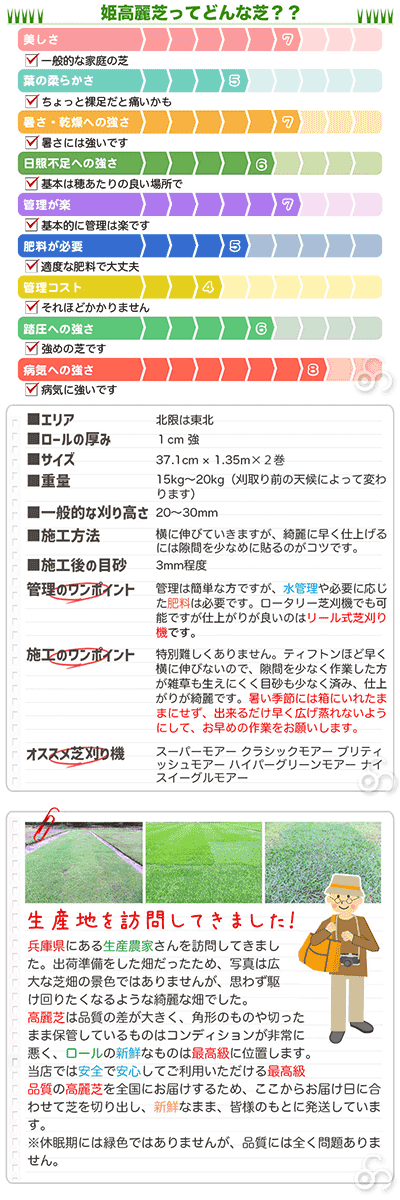 365日、美しい芝　三種混合芝は、冬の間も枯れることなく１年中緑の芝を楽しめます。オフシーズンがないので、１年中施工OK。美しさにも自信があります。