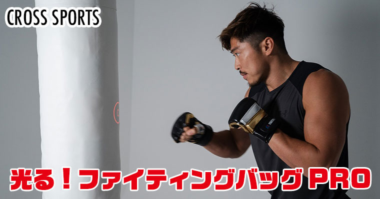 CROSS SPORTS 光る! ファイティングバッグPRO サンドバッグ ジム トレーニング 格闘技 ボクシング エクササイズ フィットネス TAN-5005+TAN-5005B 3334231005471