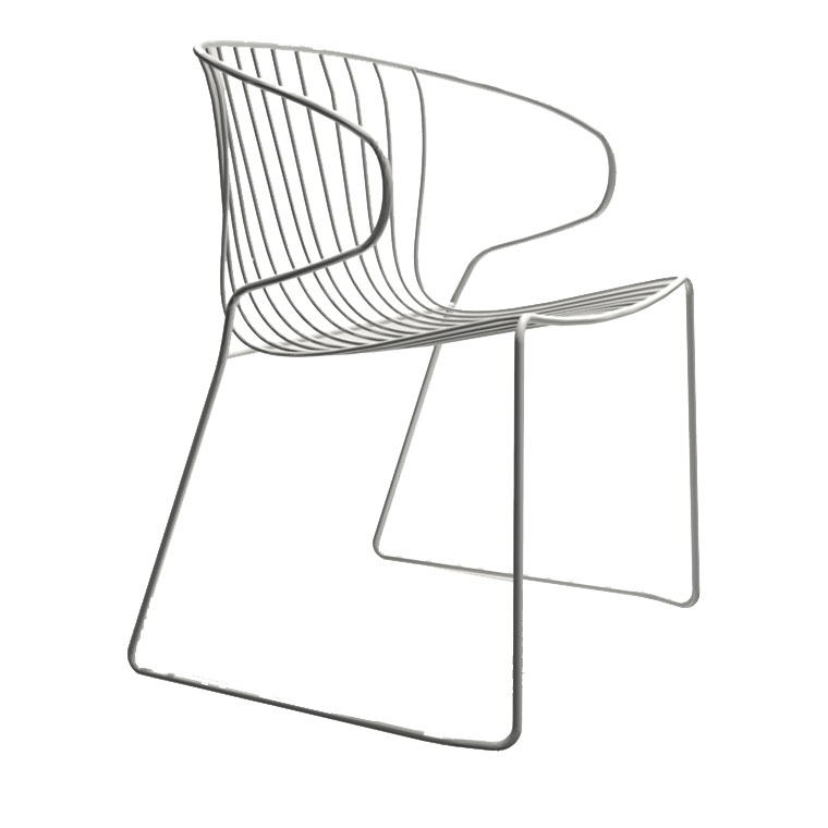 iSimar BOLONIA アームチェア ホワイト ガーデンチェア 椅子 テラス バルコニー デッキ 3423100166｜sun-wa｜02