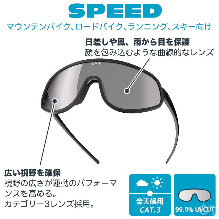 IZIPIZI (イジピジ) サングラス SPEED アウトドア 3701210417790 メンズ レディース