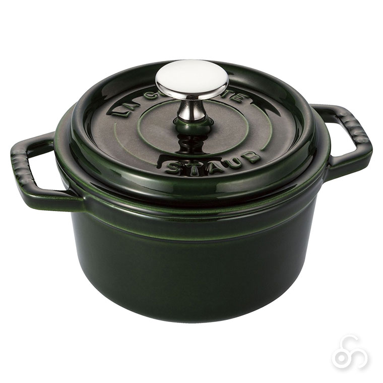 Staub（ストウブ） ピコ・ココット ラウンド 14cm バジルグリーン