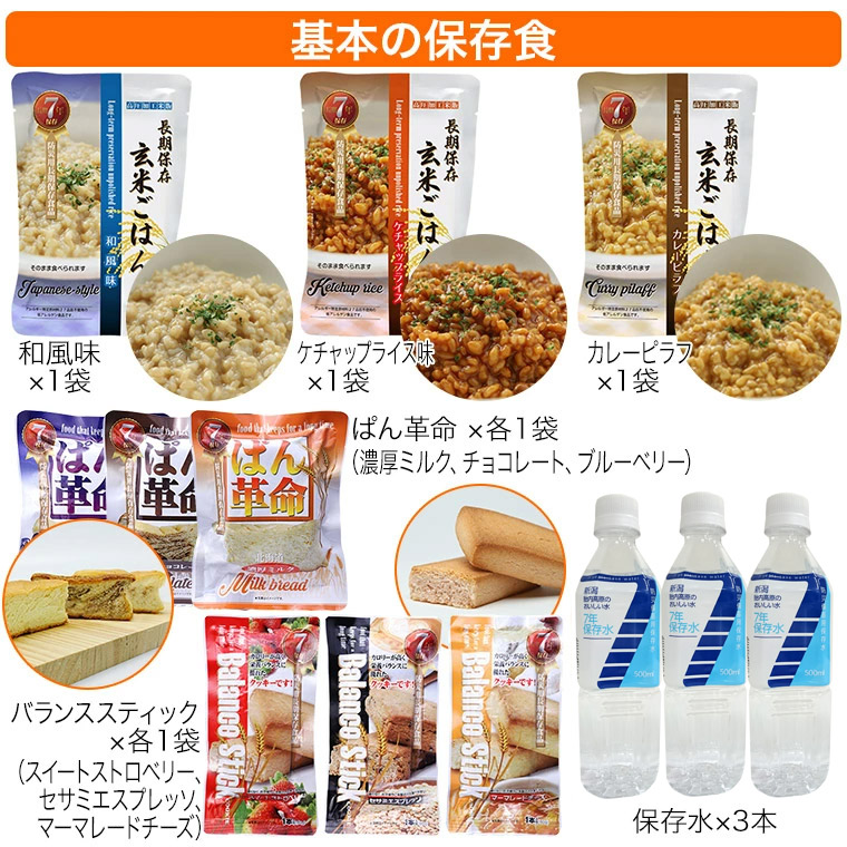 337+] Personal Emergency 3Days Kit 個人用3日分保存食+防災用品