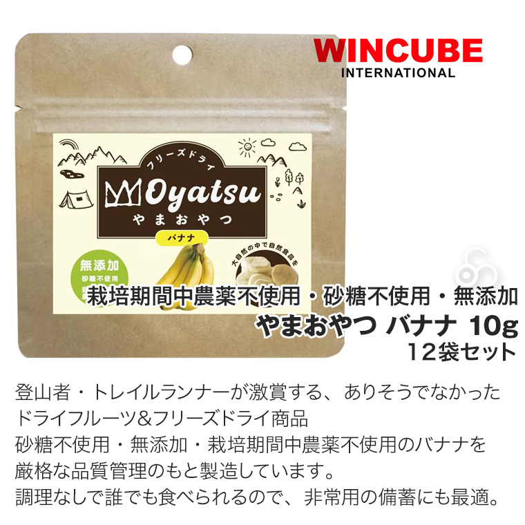 【★安心の定価販売★】 フルーツ フリーズドライ やまおやつ バナナ 12袋セット 10g 菓子・スナック