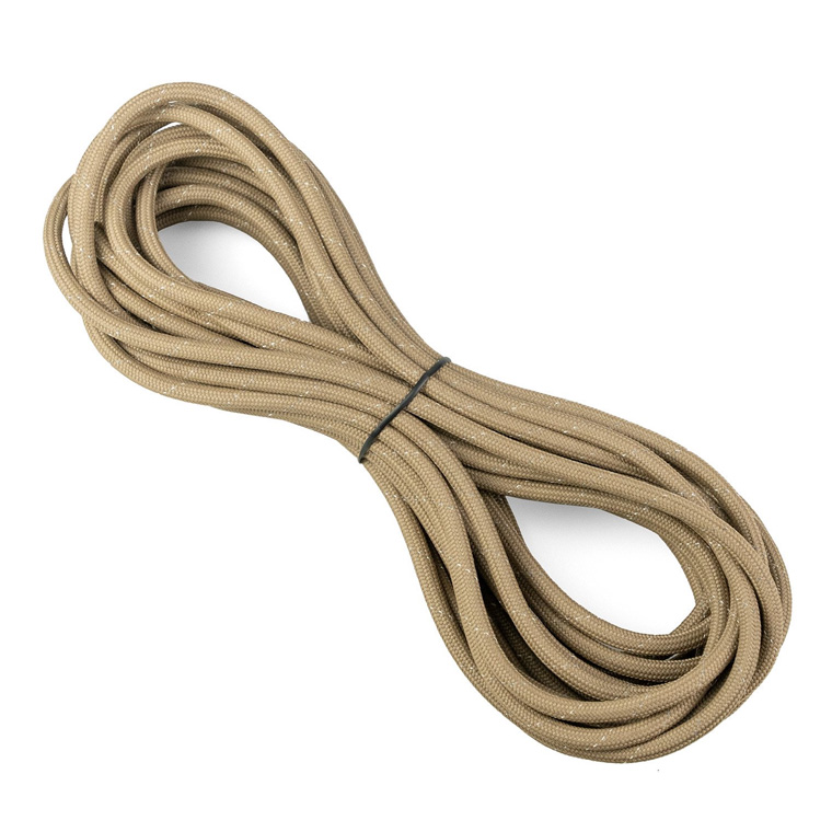 ブッシュクラフト タープ泊専用ロープ 6mm TAN キャンプ アウトドア ハンモック 4571574751101