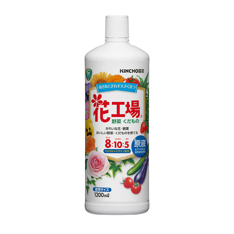 KINCHO園芸 肥料 花工場原液 1200ml 4975292605164 : サンワ