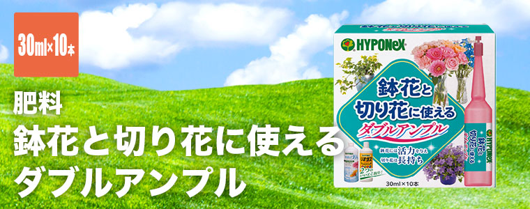 活力液 ハイポネックス 鉢花と切り花に使えるダブルアンプル 30ml×10本入 4977517179634