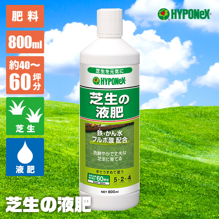 ハイポネックス 芝生 肥料 芝生の液肥 800ml 4977517185093 : サンワ