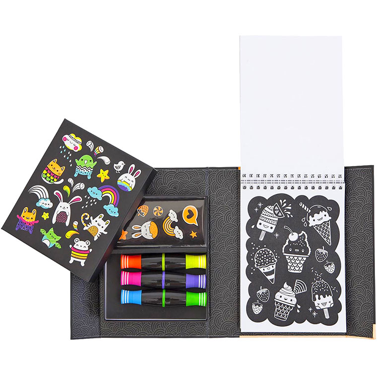 タイガートライブ 蛍光ぬりえセット グロウフレンズ 6-0239 子供