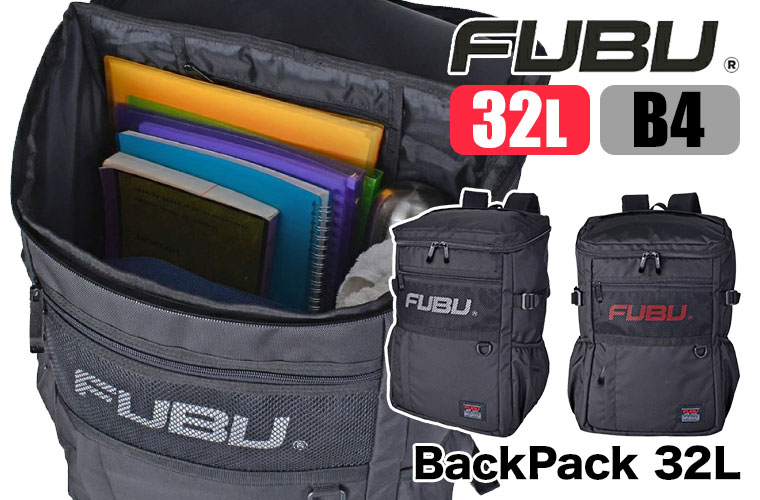 FUBU BackPack ボックス メッシュ リュック 32L 71001 ボックス型