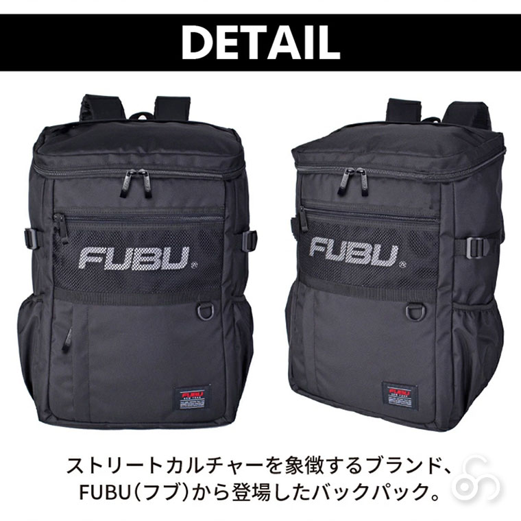 FUBU BackPack ボックス メッシュ リュック 32L 71001 ボックス型