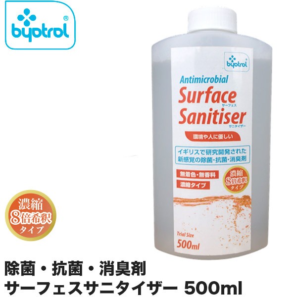 除菌剤 抗菌剤 バイオトロール サーフェス サニタイザー 濃縮8倍 希釈