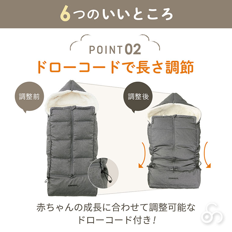 AIRBUGGY（エアバギー） 旧商品 防寒カバー フットマフ