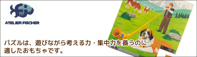 ATELIER FISCHER アトリエフィッシャー 六面体パズル・16pcs・スイス