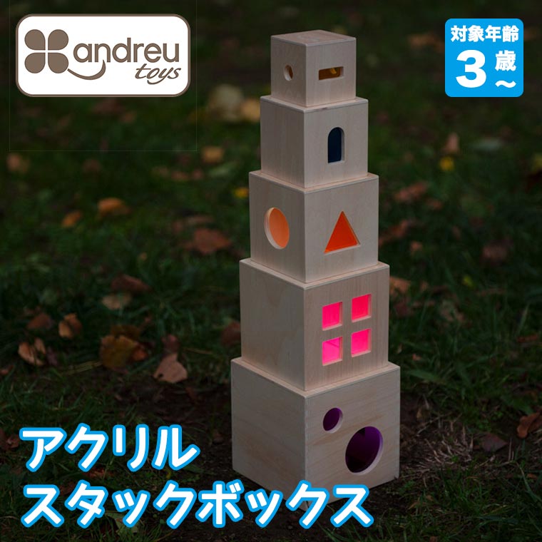 ANDREU-TOYS アンドリュートイズ アクリルスタックボックス AN498 知育