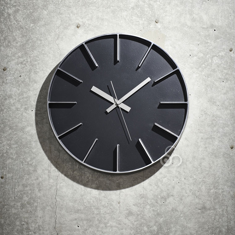 Lemnos（レムノス） 掛け時計 edge clock アルミニウム AZ-0115