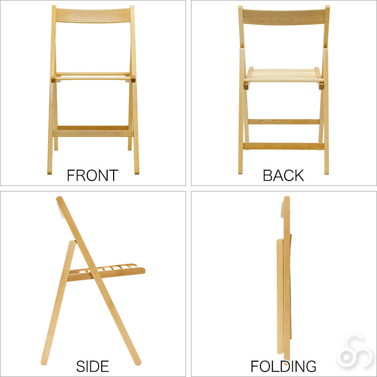 折りたたみ 椅子 イス 木製 ラ・セディア La Sedia ボル ナチュラル