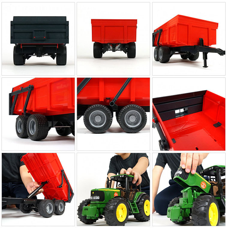 となってい】 bruder ブルーダー JD6920 トラクターTipping トレーラー（RED） BR02057 知育玩具 おもちゃ  車のおもちゃ 車 誕生日 3歳 4歳 5歳 サンワショッピング - 通販 - PayPayモール となってい - shineray.com.br