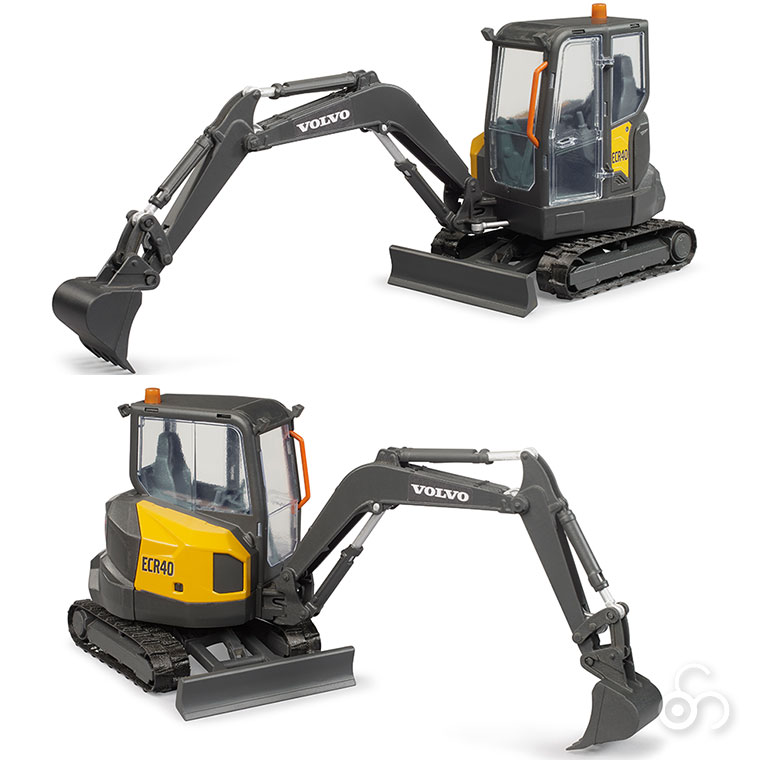 ブルーダー ショベルカー bruder Volvo コンパクトショベル ECR40