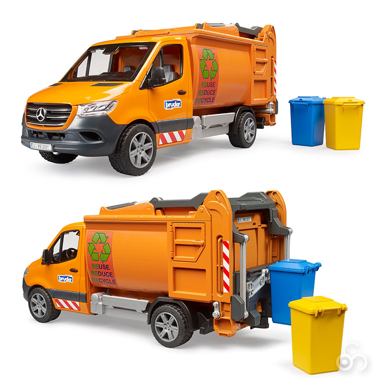 おまけ付) ブルーダー MB ごみ収集車 BR02682 おもちゃ 知育玩具