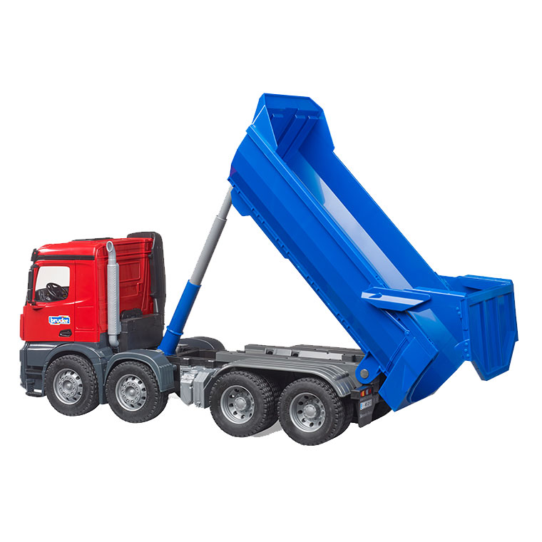 (おまけ付) ブルーダー MB Arocs ハーフパイプダンプトラック BLUExRED BR03621 おもちゃ 知育玩具 車 男の子 女の子 3歳 4歳 5歳 6歳_3