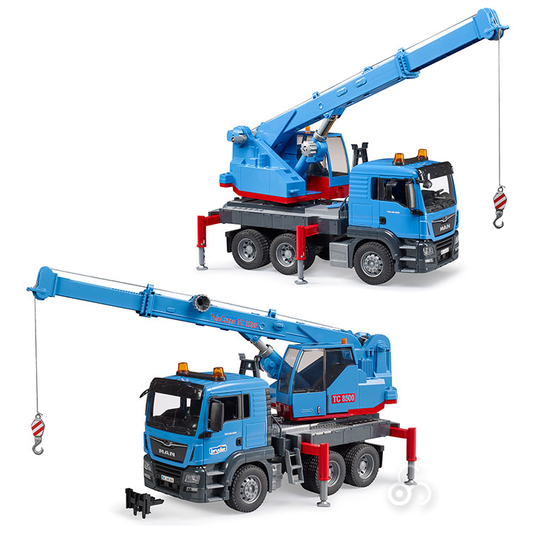 おまけ付) ブルーダー MAN TGS クレーントラック bruder BR03771