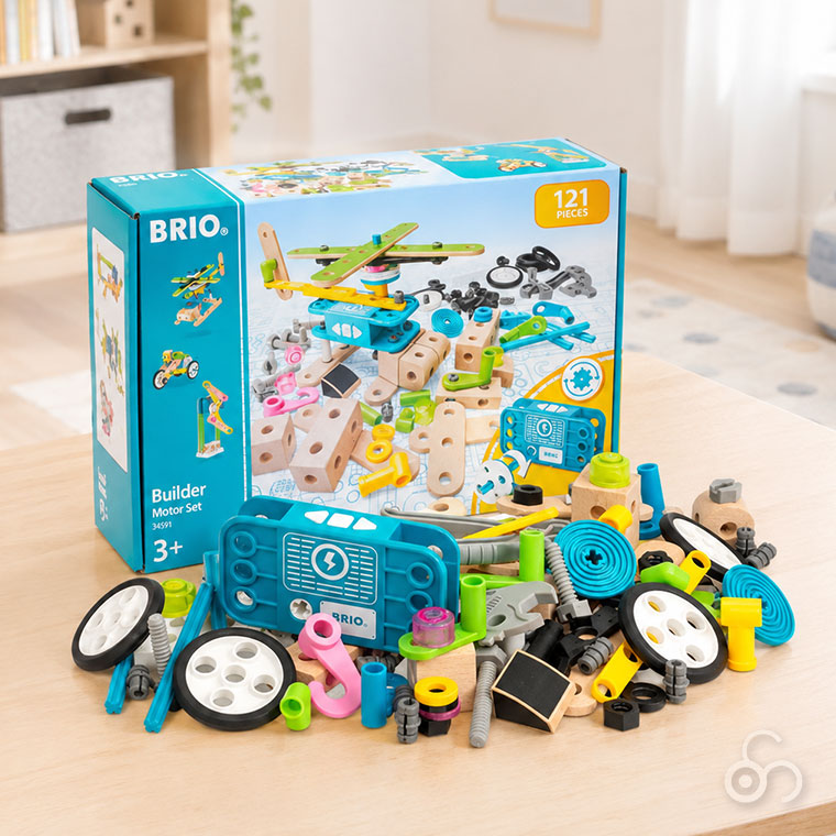 ぬいぐるみセット BRIO（ブリオ） (レビュー特典あり) ビルダー モーターセット 34591