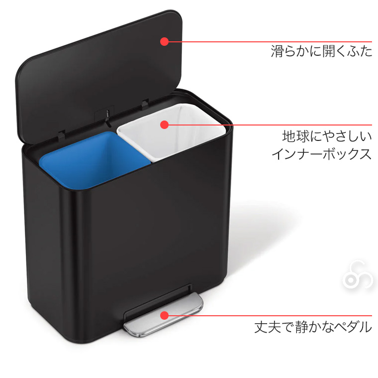 simplehuman（シンプルヒューマン） (正規品) ミニリサイクラー