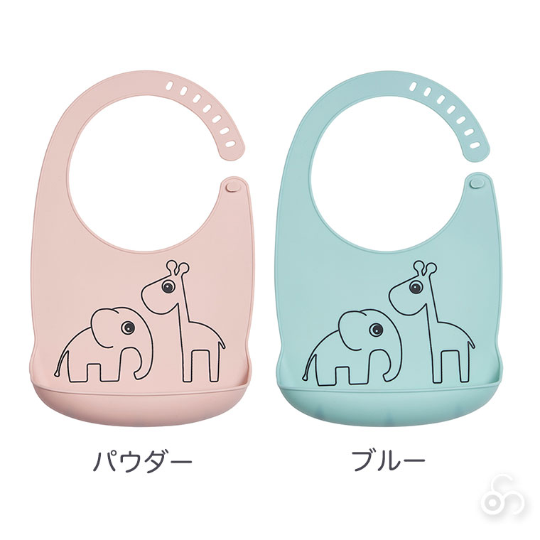 Done By Deer ダンバイディア シリコンビブ ディアフレンズ パウダー ブルー DBD070005 ベビー キッズ食事用エプロン シリコン 赤ちゃん ベビー食器 出産祝い ベビー用品 ギフト 男の子 女の子