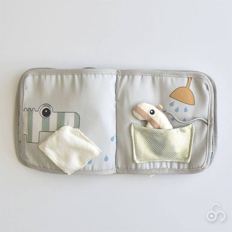 Done By Deer ダンバイディア アクティビティブック エルフィー グレー DBD150019 布絵本 赤ちゃん 知育玩具 おもちゃ 0歳 一歳 1歳 一歳 1歳半 6ヶ月 9か月