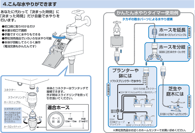 タカギ（takagi） 旧商品 (株)タカギ かんたん水やりタイマー G225