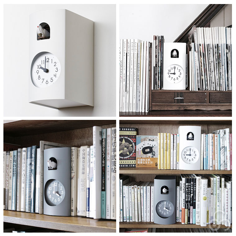 Lemnos（レムノス） Bockoo GF17-04 グレー ホワイト 鳩時計 カッコー