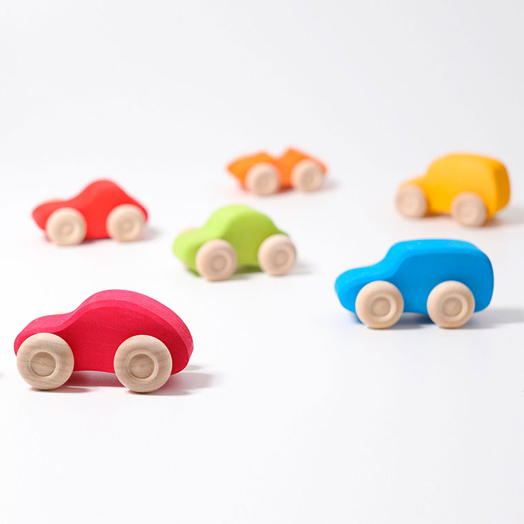 Grimm's グリムス カラーカー・6pcs GM09310 知育玩具 おもちゃ 知育