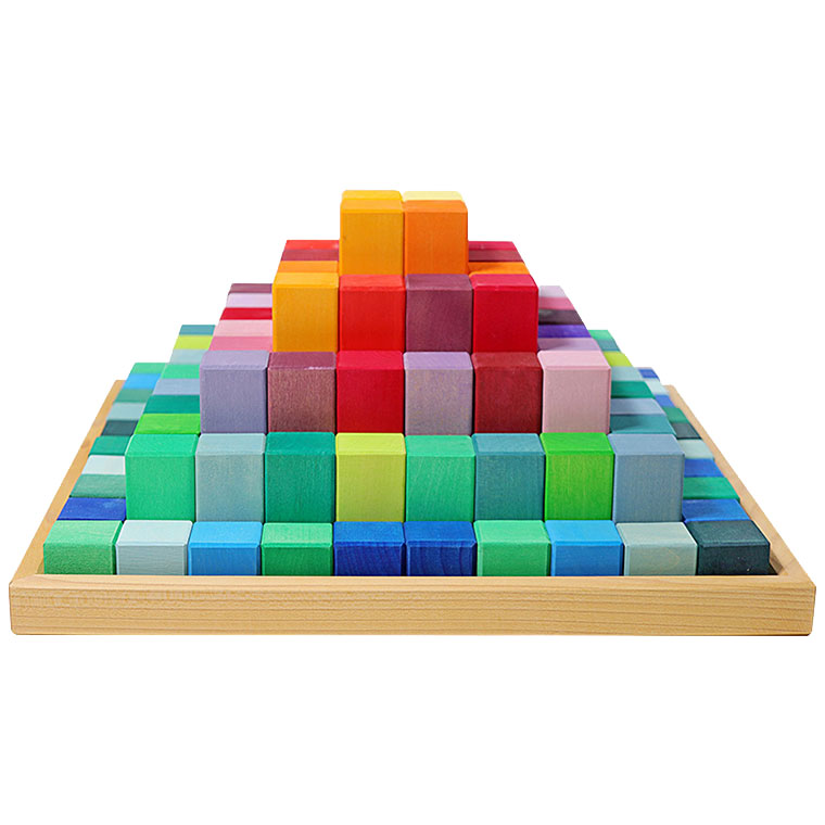 Albisbrunn Spielwaren 木製積み木セット90piece 知育玩具