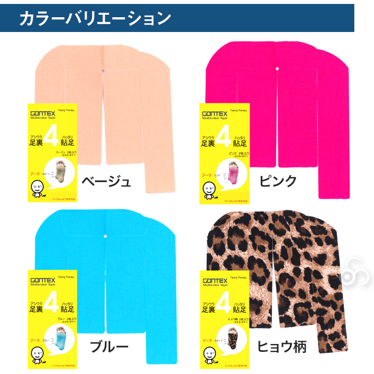 ゴンテックス 足裏貼足4 (アシウラハッタリ) 2枚×6セット