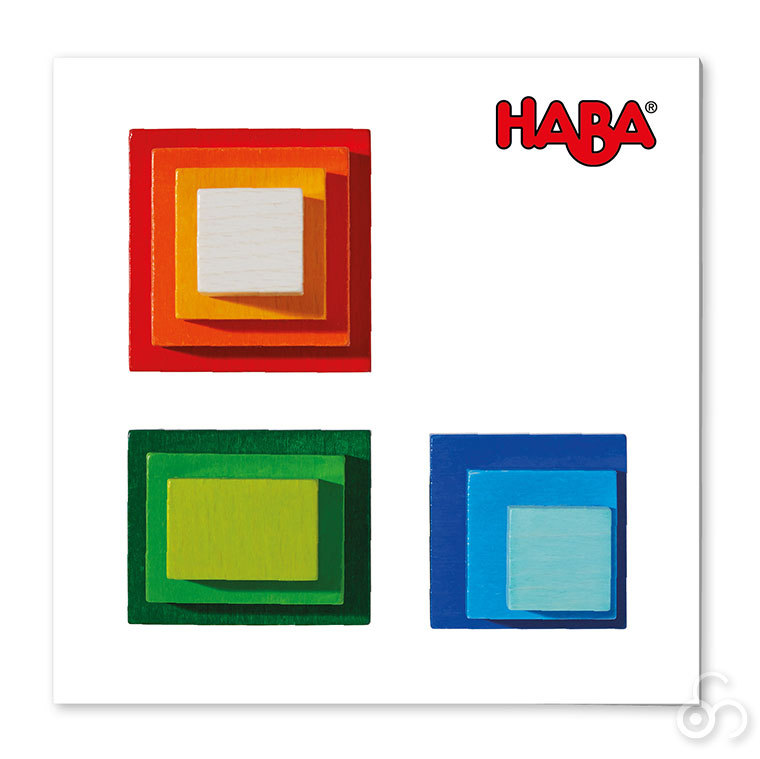ハバ HABA サイコロスクエア HA305460 知育玩具 知育 パズル 木製 知育パズル 3歳 4歳 5歳 木のパズル 木製パズル 子供
