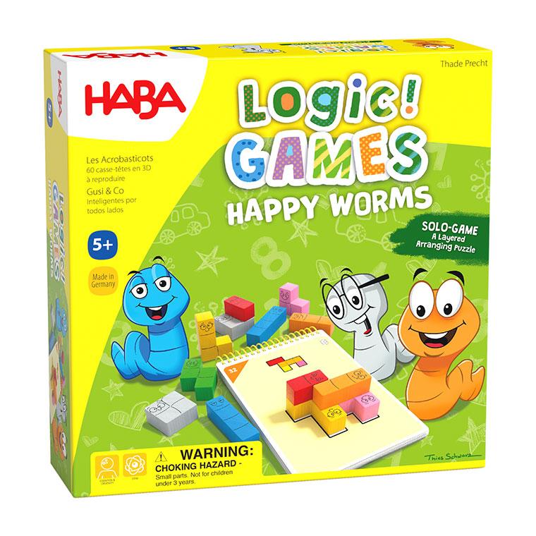 HABA ハバ ロジックゲーム・ハッピーワーム HA6815 知育玩具 おもちゃ 男の子 女の子 4歳 5歳 6歳 小学生 プレゼント ボードゲーム｜sun-wa｜03